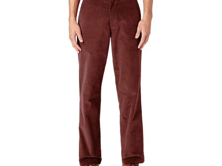 DICKIES REGULAR FIT CORDUROY PANT FIRED BRICK Online now