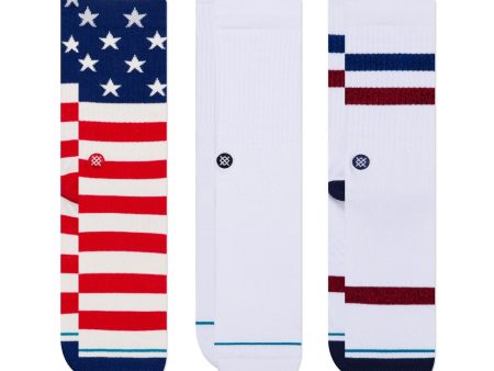 Americana Cotton Crew Socks 3 Pack Online now