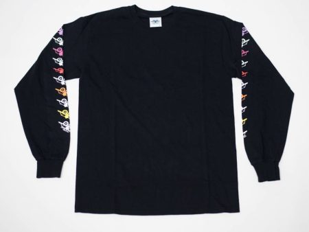 SMA AIRPLANE LOGO LONG SLEEVE T-SHIRT BLACK Online now