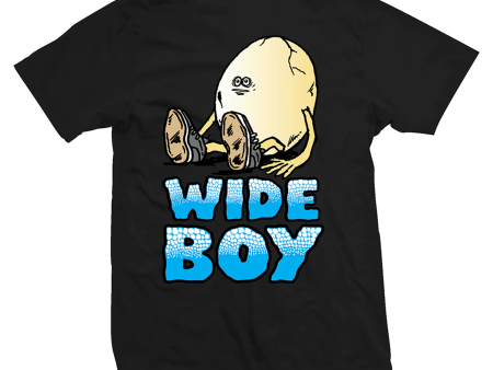 HEROIN WIDE BOY TEE BLACK For Sale