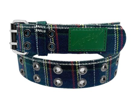 LOOSEY PLAID GROMMET HOLE BELT Discount