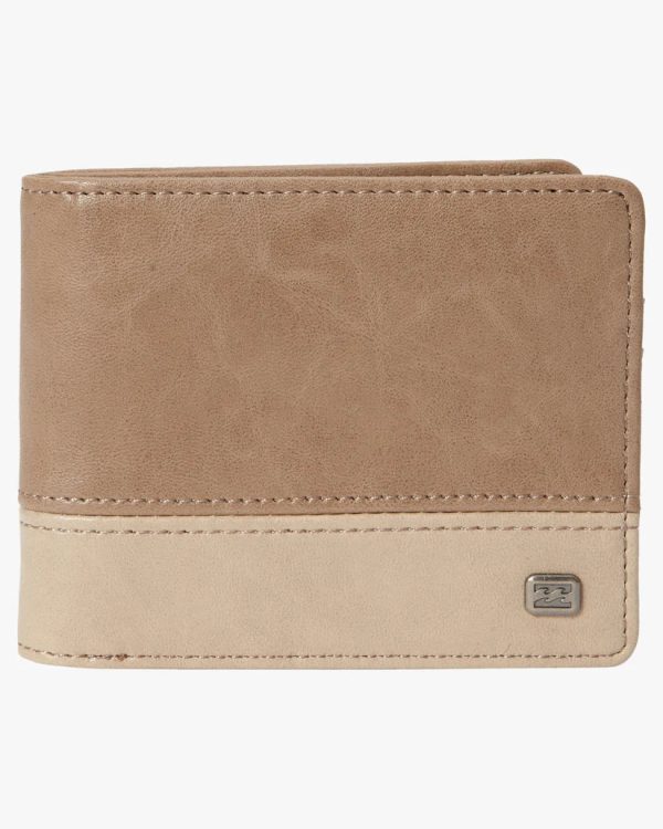 Dimension Faux Leather Bi-Fold Wallet Hot on Sale