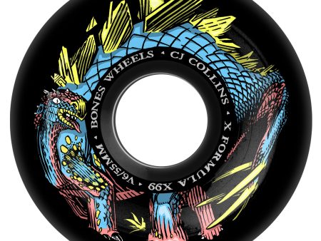 BONES X-FORMULA COLLINS V6 WIDECUT 55MM 99A DINO-SORTAS BLACK Supply