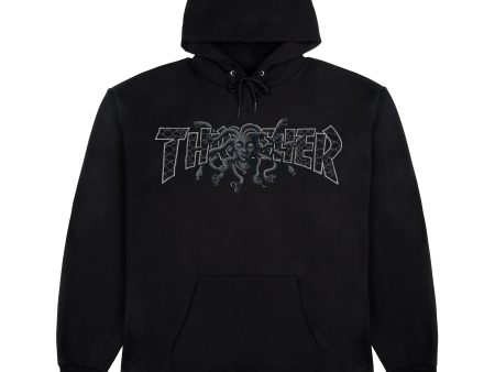 THRASHER MEDUSA HOODIE BLACK on Sale