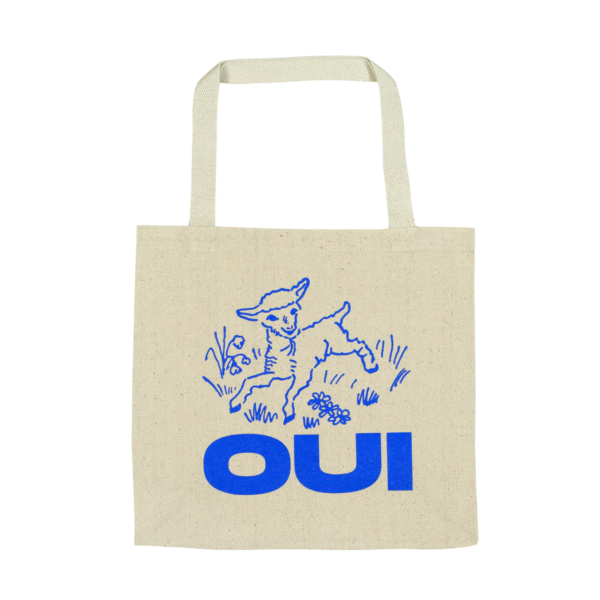 QUASI OUI TOTE NATURAL   BLUE For Sale