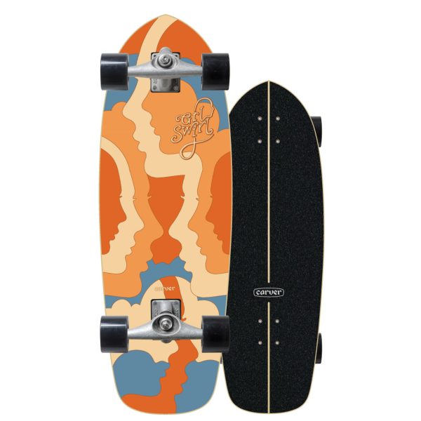 29.5  GRLSWIRL Silhouette CX Surfskate For Sale