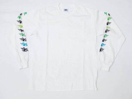 SMA AIRPLANE LOGO LONG SLEEVE T-SHIRT WHITE Online Sale