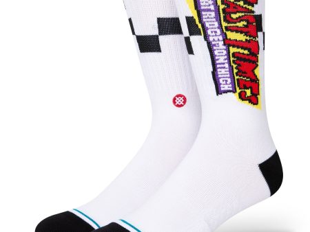 STANCE SOCKS GNARLY WHITE LARGE Cheap