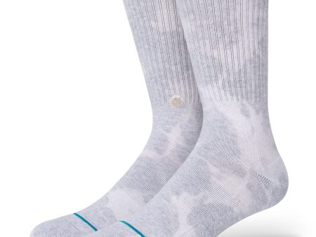 STANCE SOCKS FOSSILIZED CREW HEATHER GREY LARGE For Cheap