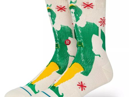 STANCE SOCKS BUDDY THE ELF OFF WHITE LARGE Online now