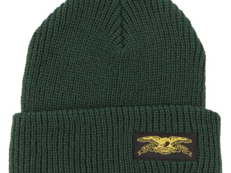 ANTI HERO STOCK EAGLE LABEL BEANIE DARK GREEN Supply