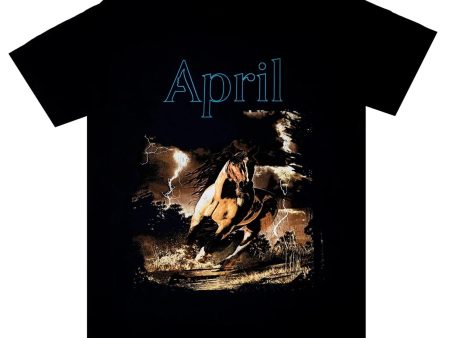 APRIL STALLION TEE BLACK For Discount