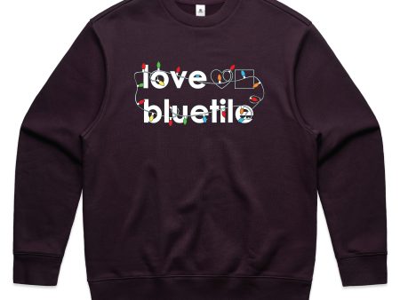 BLUETILE  UGLY SWEATER  CREWNECK SUGAR PLUM Online Hot Sale