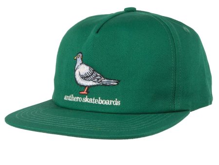 ANTI HERO LIL PIGEON SNAPBACK HAT DARK GREEN For Sale