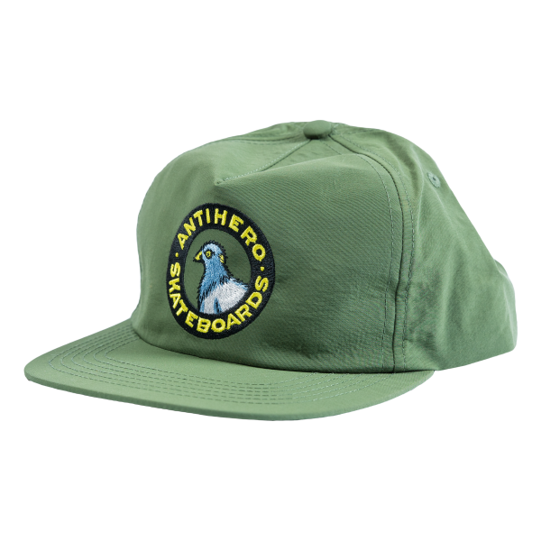 ANTIHERO PIGEON ROUND SNAPBACK OLIVE on Sale