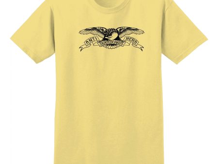 ANTI HERO BASIC EAGLE T-SHIRT BANANA BLACK Sale