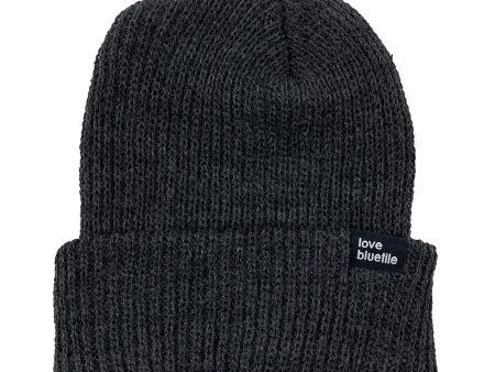 BLUETILE LOVE ALWAYS KNIT BEANIE DARK GREY Online Hot Sale