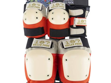 187 KILLER PADS JUNIOR 6-PACK SET LIZZIE ORANGE Online now