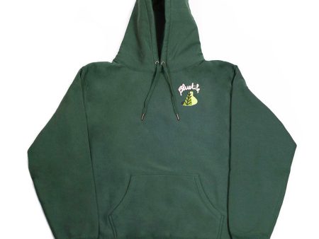 BLUETILE X L.B. STILL GROWING HOODIE GREEN on Sale