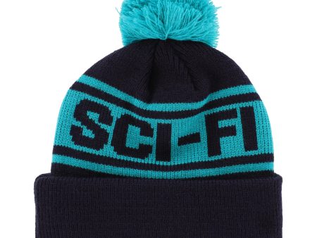 SCI-FI FANTASY POM BEANIE NAVY JADE Online now