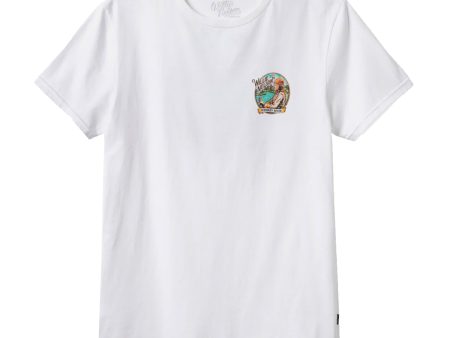 BRIXTON WILLIE NELSON WHISKEY RIVER TEE WHITE Online