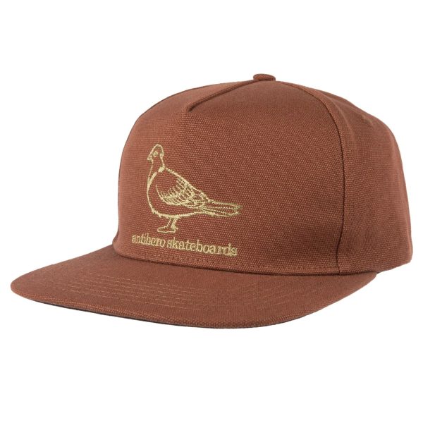 ANTI HERO BASIC PIGEON SNAPBACK HAT BROWN on Sale