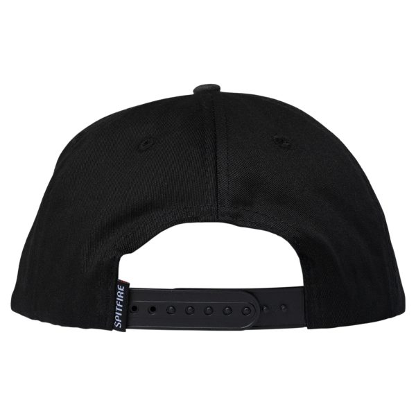 SPITFIRE LTB PATCH SNAPBACK BLACK   CHARCOAL For Sale