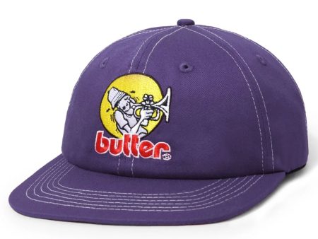 BUTTER GOODS BRASS 6 PANEL CAP WASHED GRAPE Hot on Sale