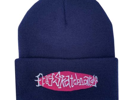 FROG OVAL LOGO BEANIE NAVY Sale