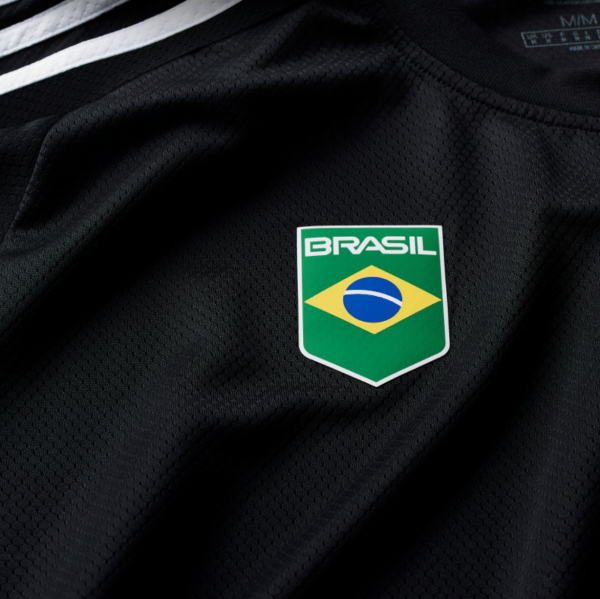 ADIDAS SKATEBOARDING BRASIL AEROREADY JERSEY BLACK For Cheap