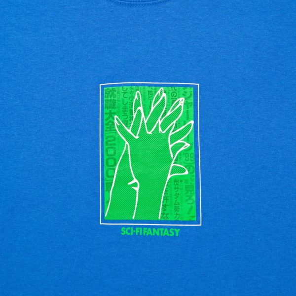 SCI-FI FANTASY HANDS TEE ROYAL For Cheap