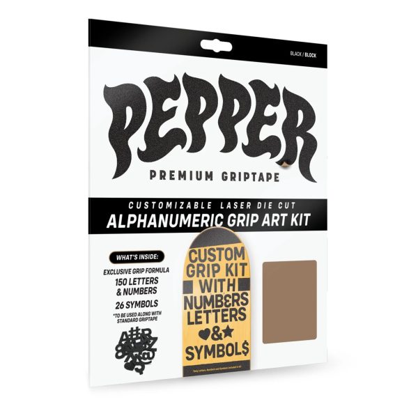 PEPPER ALPHANUMERIC CUSTOM GRIPTAPE KIT Cheap