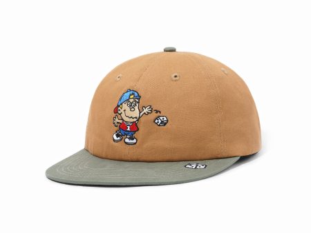 BUTTER GOODS DICE 6 PANEL CAP TAN FORREST For Sale