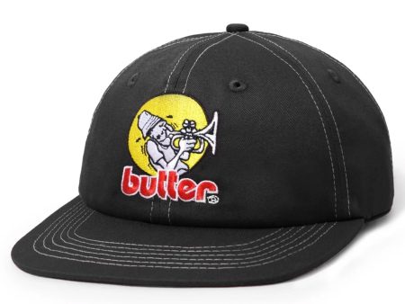 BUTTER GOODS BRASS 6 PANEL CAP WASHED BLACK Online Sale