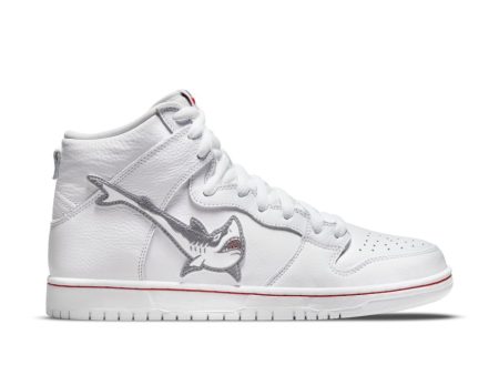 NIKE SB DUNK HIGH PRO ISO OSKI SHARK WHITE   COOL GREY Hot on Sale