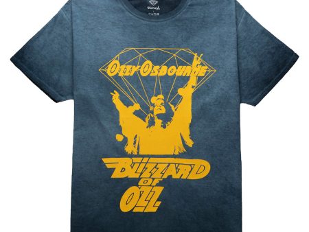 DIAMOND X OZZY DARK IDOL OIL WASH TEE NAVY on Sale