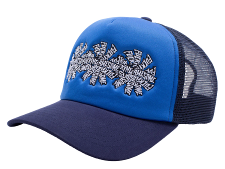 FUCKING AWESOME 3 SPIRAL TRUCKER SNAPBACK BLUE   NAVY on Sale