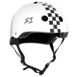 S1 LIFER WHITE GLOSS W  CHECKERS HELMET For Discount