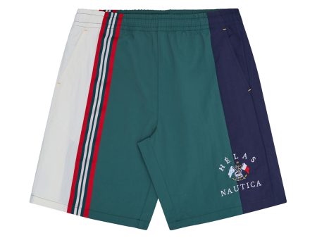 HELAS X NAUTICA YANNICK 8.5  SWIM SHORT MOSS GREEN For Cheap