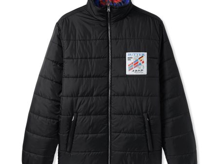 BUTTER GOODS CYCLONE REVERSIBLE PUFFER JACKET BLACK Sale