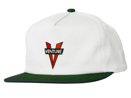 VENTURE HERITAGE SNAPBACK WHITE DARK GREEN For Sale