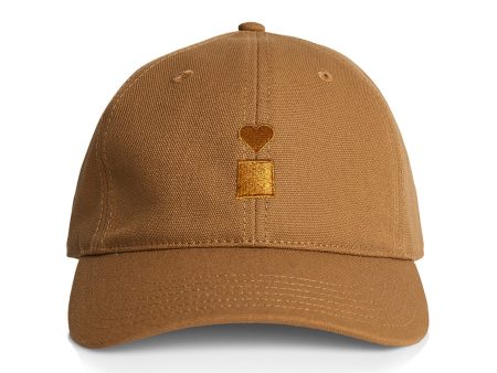 BLUETILE STACKED LOGO CANVAS HAT CAMEL Online now