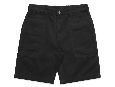 BLUETILE CANVAS WORK SHORT BLACK Supply