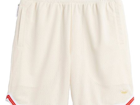 ADIDAS TYSHAWN B BALL SHORTS WHITE   SCARLET Online Sale