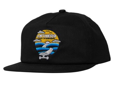 ANTIHERO ROAD TO NOWHERE SNAPBACK BLACK Discount