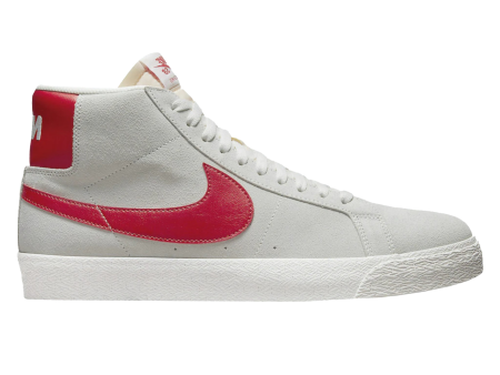 NIKE SB BLAZER MID SUMMIT WHITE   UNIVERSITY RED on Sale