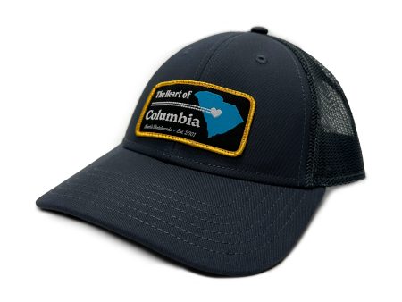 BLUETILE HEART OF COLUMBIA PATCH TRUCKER NAVY Supply