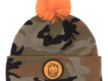 SPITFIRE BIGHEAD CIRCLE POMPOM BEANIE CAMO For Sale