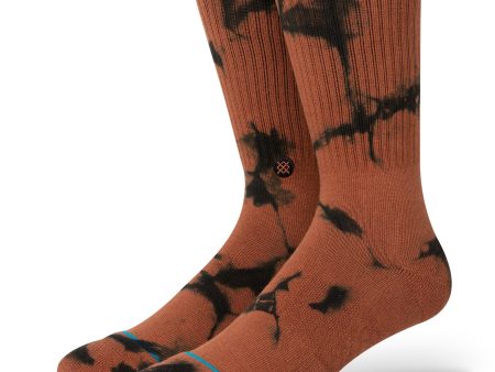 STANCE SOCKS DYED CREW BROWN LARGE Online