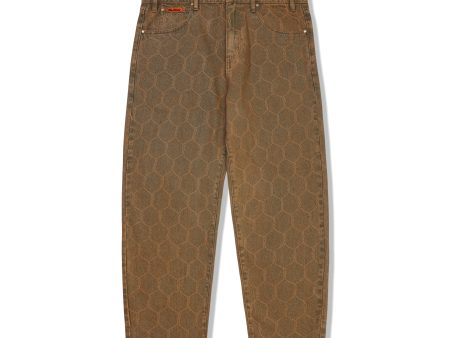 BUTTER GOODS CHAIN LINK DENIM JEANS WASHED BROWN For Discount